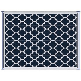 Outsunny Reversible Outdoor Rug Carpet, 9' x 18' Waterproof Plastic Straw Rug, Portable RV Camping Rugs with Carry Bag, Large Floor Mat for Backy